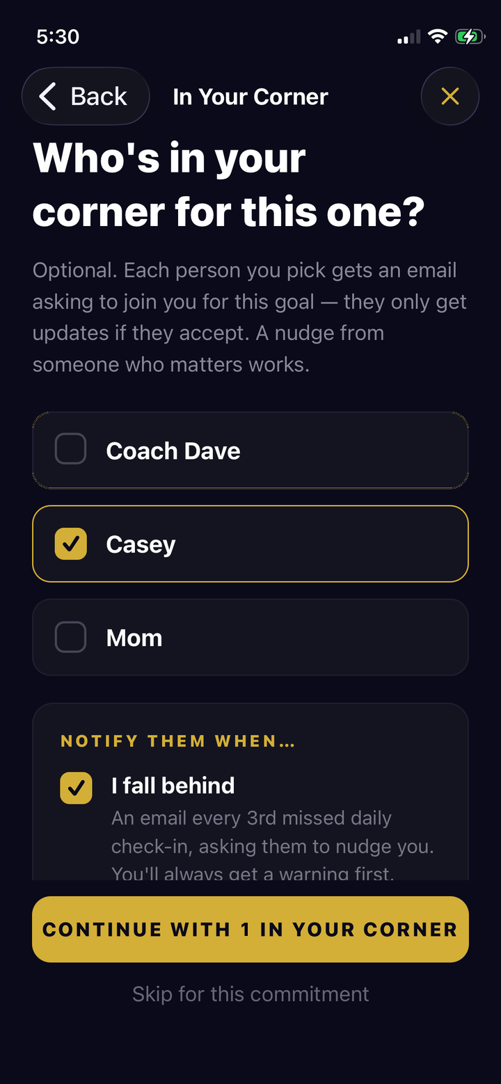 In Your Corner support team