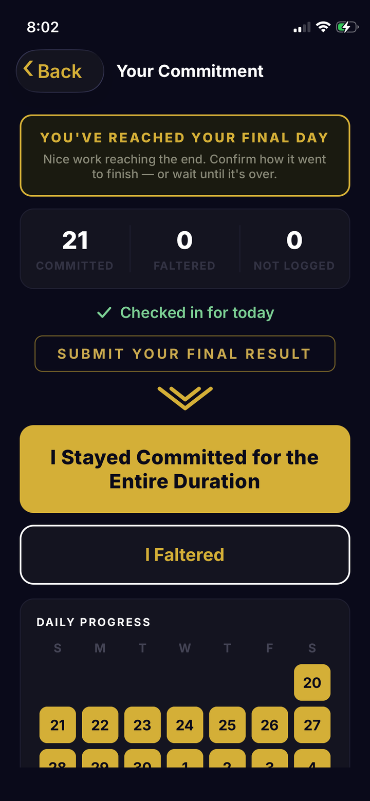 Submitting the final result in Bet App